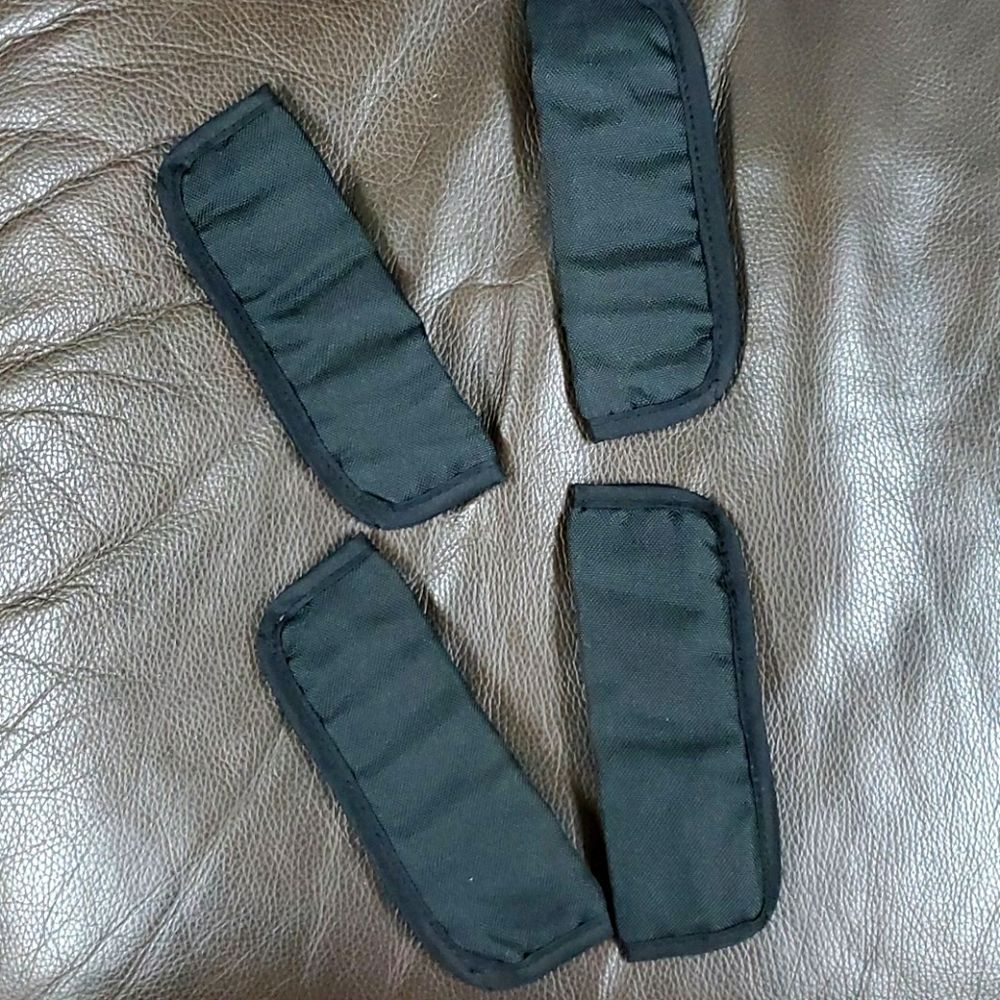 Strap pads cushions for car seats, seat belts, etc